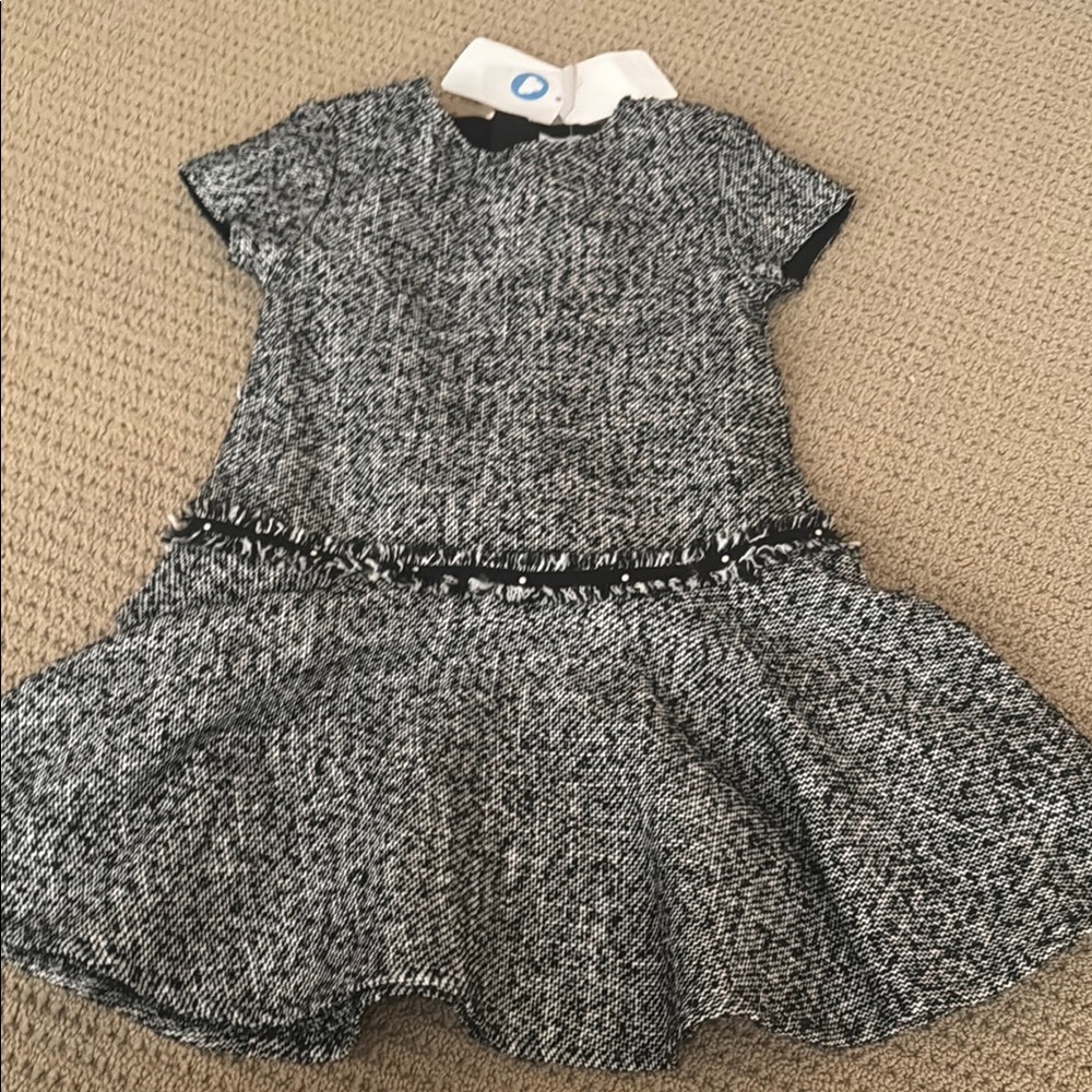 Stylish Mayoral Kids Dress in Black and White